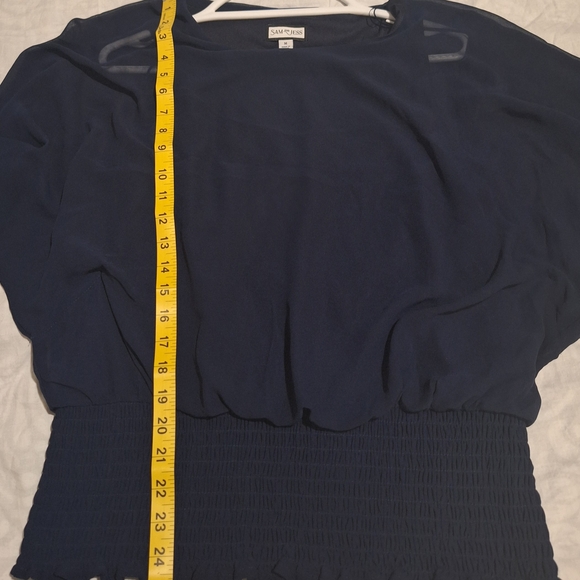 Sam and Jess Navy Blouse - Picture 8 of 8